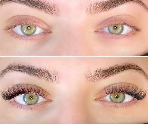 Eyelash Extensions Before After